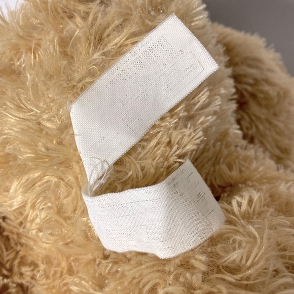 Vintage Tan Teddy Bear Plush Toy Stuffed Animal With Toque And Scarf - Picture 10 of 10